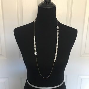 LULU FROST Pearl and Stone Long Necklace